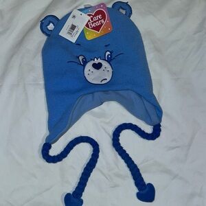 New Care Bears Classic Grumpy Bear Face Peruvian Adult Unisex Beanie